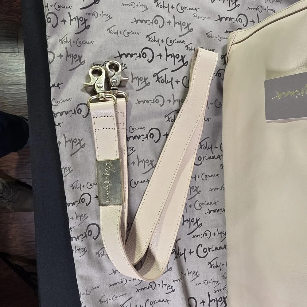 NWT Foley + Corinna FC Framed Satchel Bag / Purse Vanilla Cream Color. Plus Bag